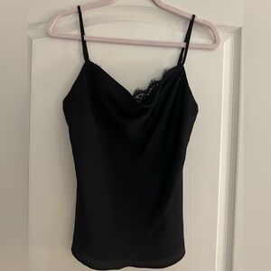 Abercrombie Cowl Neck Black Tank Top - Size S